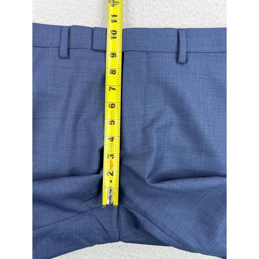 Banana Republic Dress Pants Mens 31x30 Blue Slim Fit Wool Stretch Formal